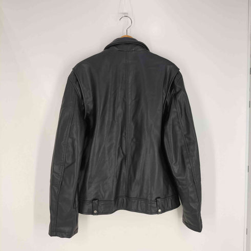 ザラ ZARA ダブルライダース レザージャケット メンズ import:XL
